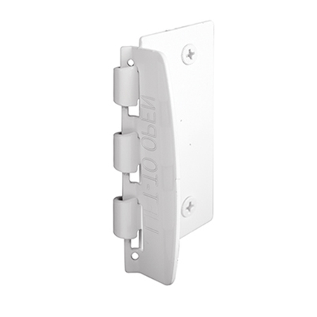 Prime-Line 2-3/4 in. Door Lock Steel Painted White Flip-Action Door Lock U 9888